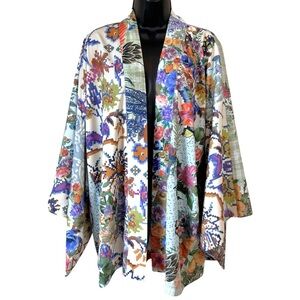 World Market Butterfly Mixed Print Kimono